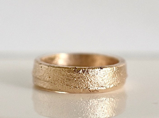 Sand Cast 5mm wedding Ring