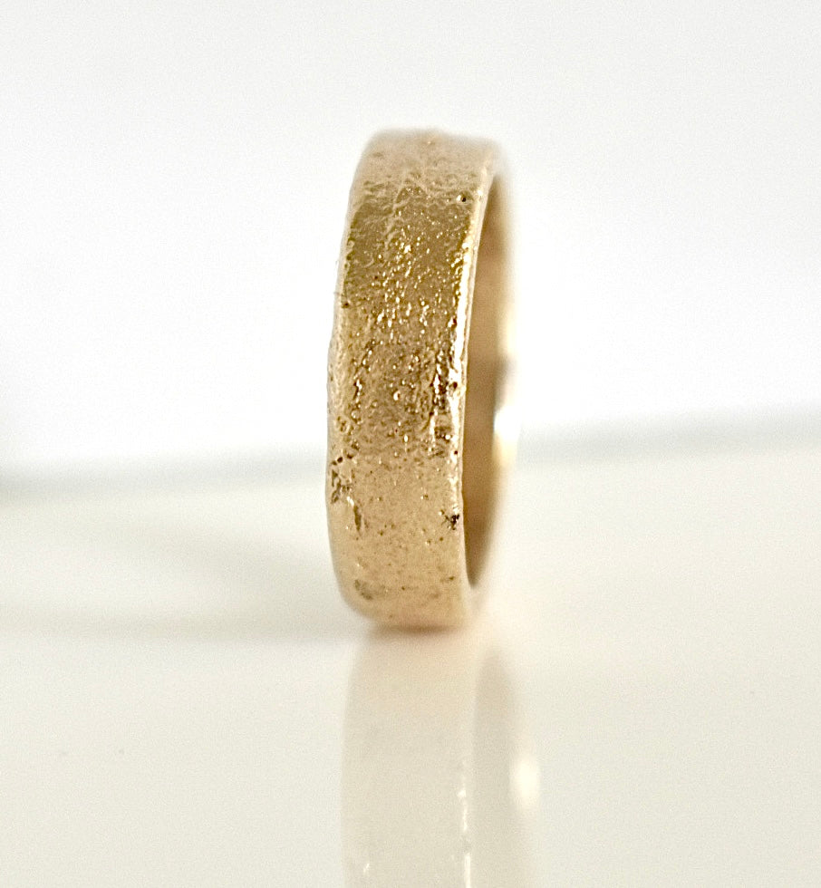 Sand Cast 6mm Wedding Ring